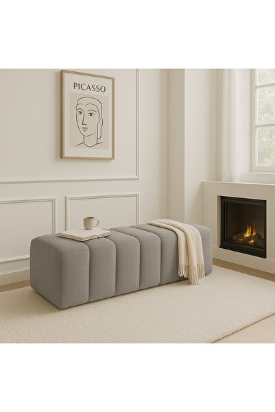 arge demo ringo puf uzun bench 120cm modern puf