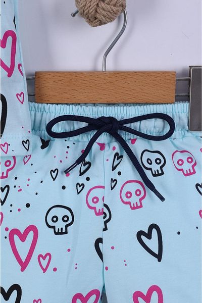 EXTRAÇARŞI Kuromi Printed Girl's Shorts Suit 3/6 Years Old