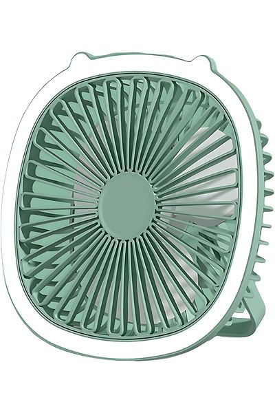 Others "Mini Portable Handheld Fan, Pink USB Rechargeable Desk Fan with White Fill Light, 3 Speeds