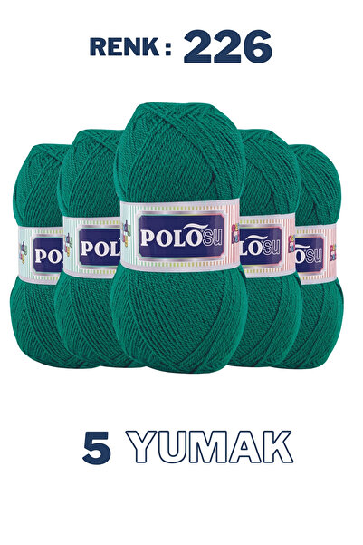 Polosu (5 Adet) Candy Baby %100 Premium Akrilik Bebek Örgü İpliği - 226 - Açı...