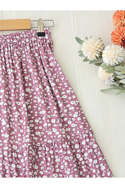 ENDAMIM Plus Size Viscosse Skirt