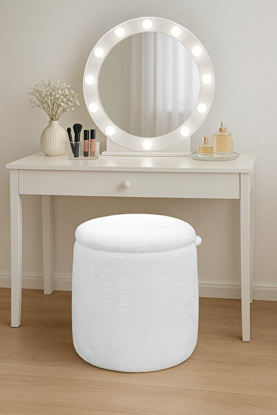 stillola lidya makyaj masası pufu çok amaçlı sandıklı puf