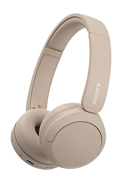 Sony WH-CH520 Wireless Bluetooth On Ear With Mic For Phone Call Beige