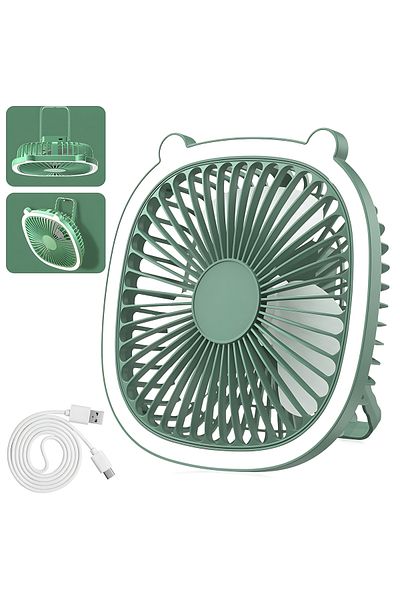 Others "Mini Portable Handheld Fan, Pink USB Rechargeable Desk Fan with White Fill Light, 3 Speeds