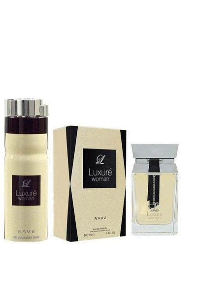 rave Luxure Women Eau de Parfum 100ml + Fresh Hair Mist 50ml Signature Woody Fragrance Set for Women