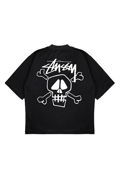PURE EFFECT Tricou unisex din țesătură groasă, cu schelet, imprimat cu scris de mână