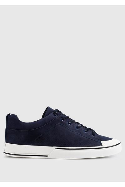 Provoq Leather Men's Shoes - Navy Blue