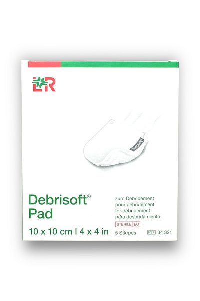 Lohmann & Rauscher وسادة Debrisoft ميكانيكية (جروح) Debridman 10 × 10 سم - المرجع 34321 - قطعة واحدة