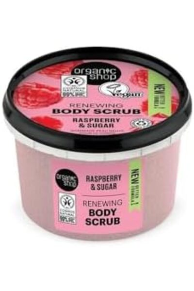 organic shop مقشر الجسم بكريم التوت والسكر، 250 مل، للجنسين، 8.8 أونصة