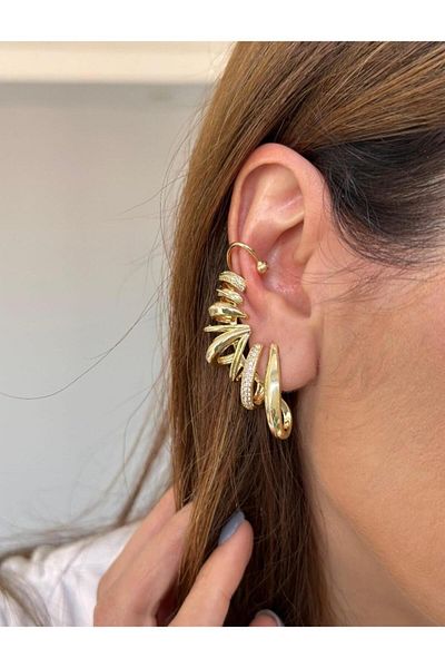 JOJ ACCESUARES Vip Multiple View Cartilage Earrings