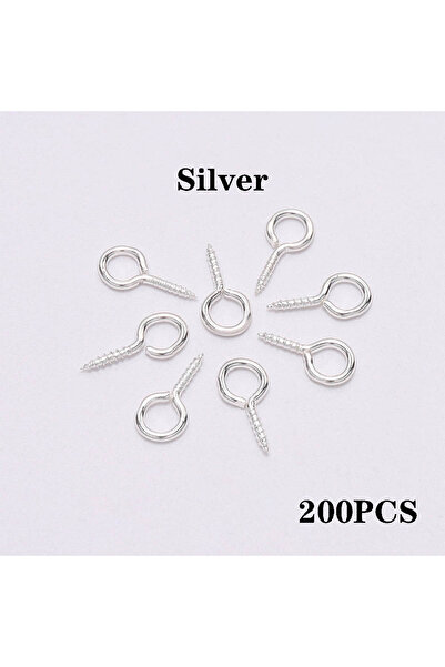 Choice 6.5x13.5 مم فضية 100-200 قطعة/مجموعة دبابيس عيون صغيرة صغيرة دبابيس عي...