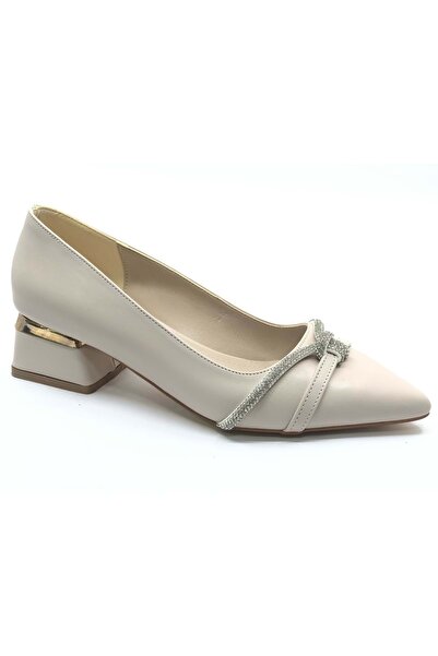 KOCAMANLAR Mehtap Sa kamenim detaljima Ženske cipele sa niskim potpeticama Ba...