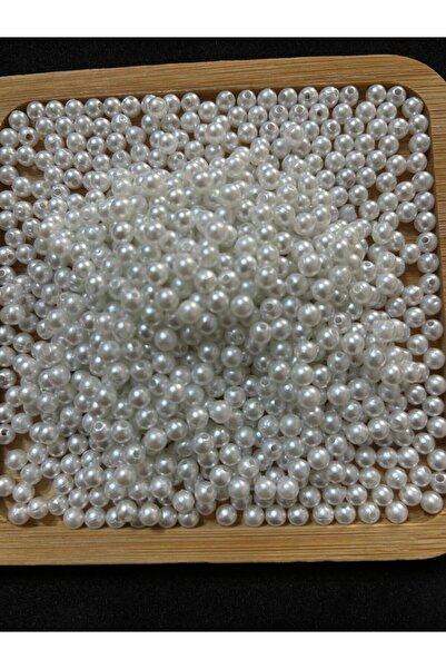 BEİLYS COSMETİCS & ACCESSORY Λευκές στρογγυλές χάντρες μαργαριταριών με κοίλο...