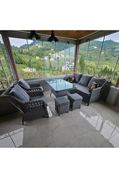 Doğtaş Scollection Talia Rattan Bahçe Oturma Seti (İSTENİLEN RENK YAPABİLİRİZ)