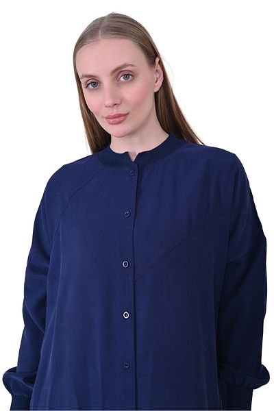 Invee Buttoned Basic Women's Cap Navy Blue