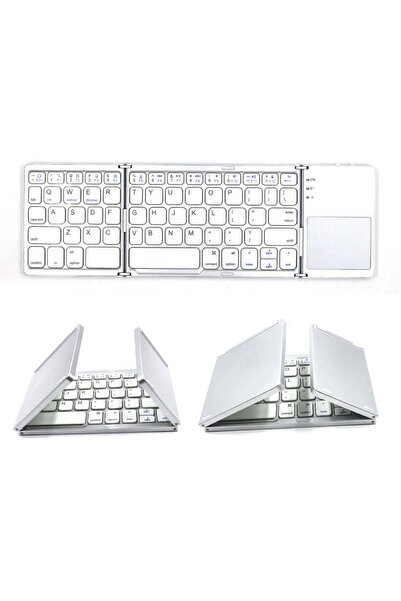 Cloody Touch Pro Katlanabilir Bluetooth Type-c Klavye Türkçe Q Android / Ios