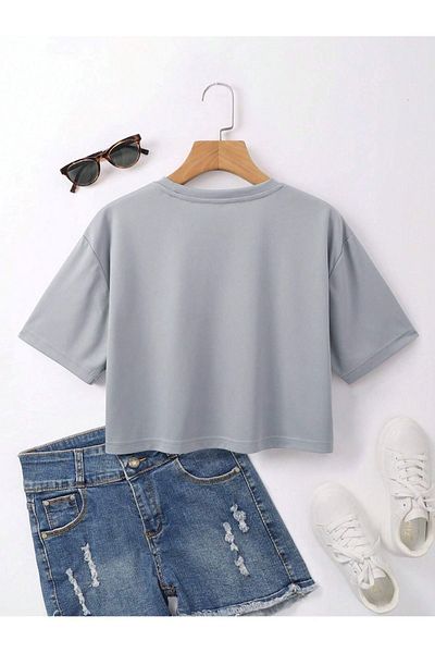 VBSVİBES Tricou - Gri - Supradimensionat