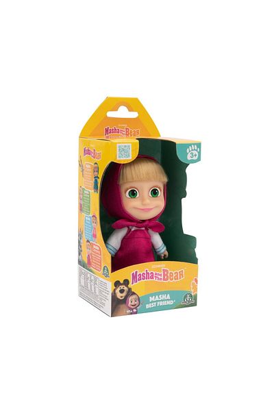 TOYFEST ماشا والدب - دمية ماشا 12 سم - مع ملابس التخييم
