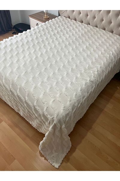 Zeren Home Cotton Bedspread - Double with 240 X 260 Bar Details