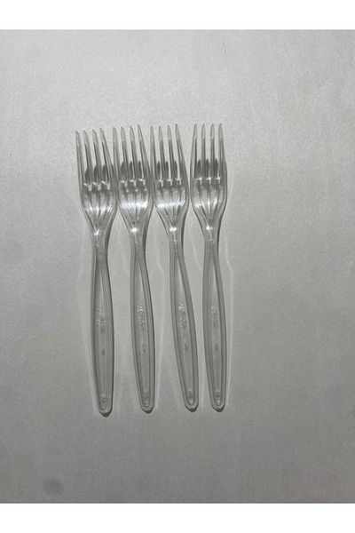 Öztürk ambalaj Plastic Luxury Fork 100 Pieces (Used-At, Picknick, Cake, Camping)
