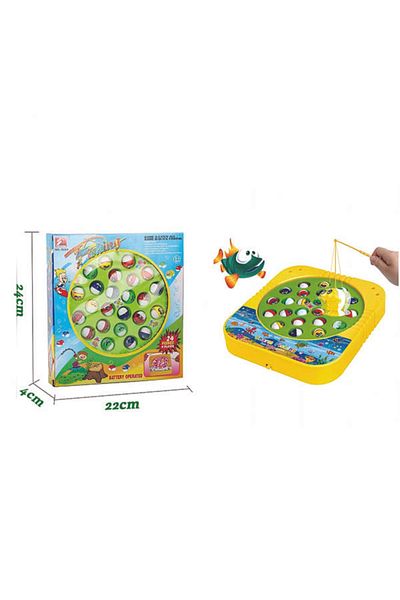 TİME Magnetic Fishing Game 24 Fish with Rotating Board & 4 Players | Ages 3+