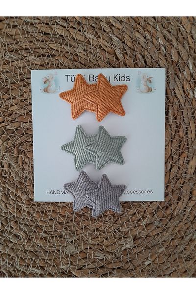 Accessories Star Hairless Baby Buckle, Less Hair Baby Girl Buckle, Snap Buckle Set of 3