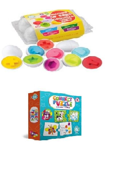 Circle Toys لغز تعليمي لمطابقة البيض مكون من 6 قطع