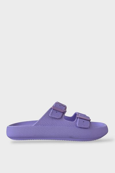 Liger Unisex Medical Lilac Slippers Lightweight Eva Buckle