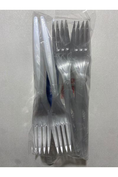 Öztürk ambalaj Plastic Luxury Fork 100 Pieces (Used-At, Picknick, Cake, Camping)