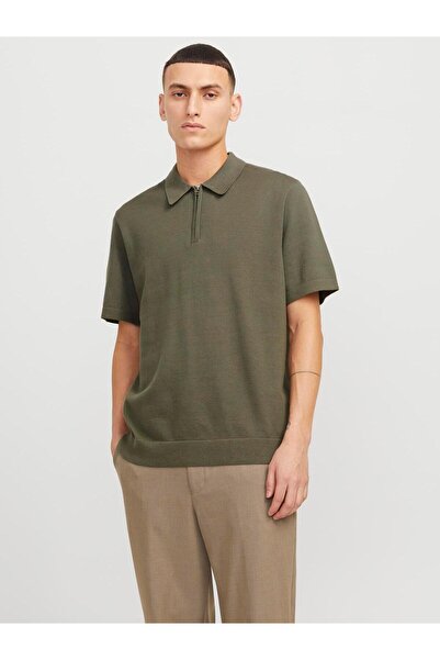Jack & Jones JPRBLAMILANO POLO TRICOTAT DE PRIMAVARĂ SS SN Tea Leaf