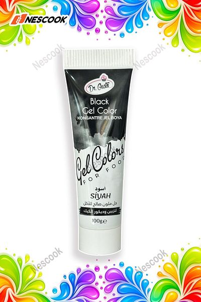 nescook Black Tube Gel Paint 100 Gr