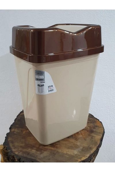 ÇAYLAR AVM Violet butterfly trash can 10 liters brown