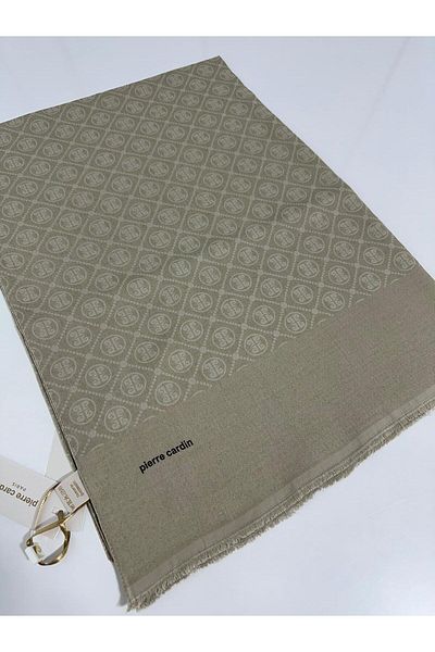 Pierre Cardin Σάλι Elegans Monogram-75 X 190-090700-933 Light Mink