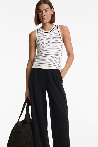 Oysho Striped sleeveless top