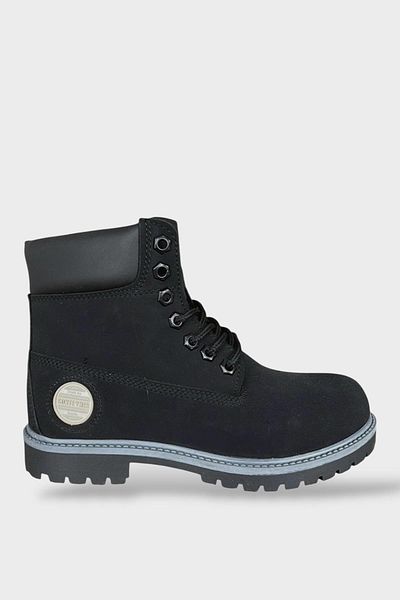 Liger Unisex Χειμερινές Μπότες Nubuck ΜΑΥΡΟ