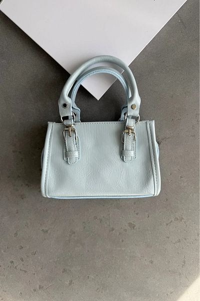 LEONAS Geantă de damă albastră - Model Alberg cu Accesorii