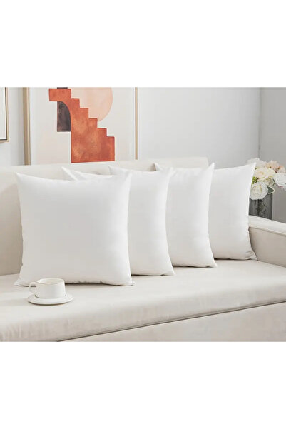 NihalTekstil 45x45 %100 silikon kırlent 600gram 4 adet - Niha home