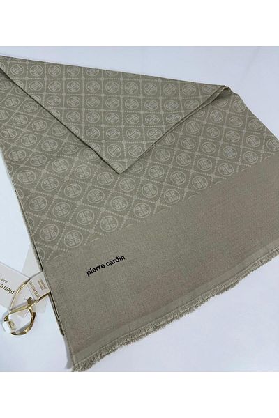 Pierre Cardin Σάλι Elegans Monogram-75 X 190-090700-933 Light Mink