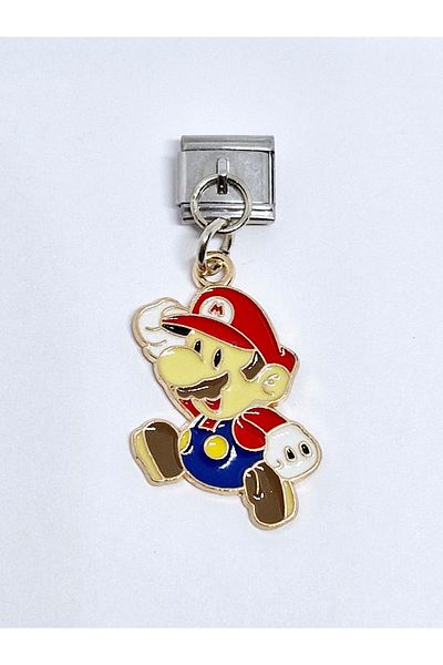 RoseCo00 Steel Italian Charm Bracelet Charm