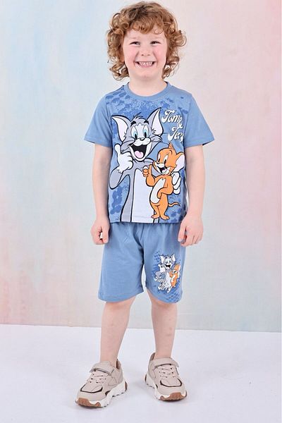 LİLLYPİCCA Boy's Character Patterned Shorts Suit