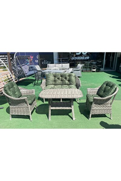 beyzima (SADECE MİNDER ) Bambu Minderi , Bambu Bahçe Mobilyaları 3'lü Takım M...