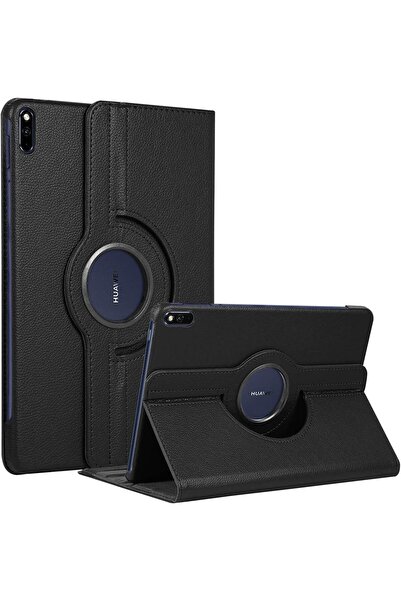 Huawei Compatible Matepad Pro 10.8 Rotating Tablet Case-Black