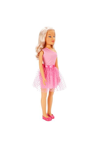 TOYFEST دمية واقفة كبيرة الحجم من كلارا بارتي عملاقة مقاس 80 سم - لون وردي غامق
