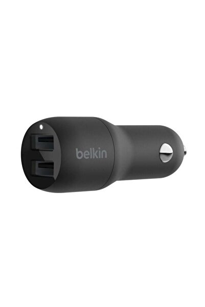 Belkin Dual Usb Car Fast Charger Black 24w