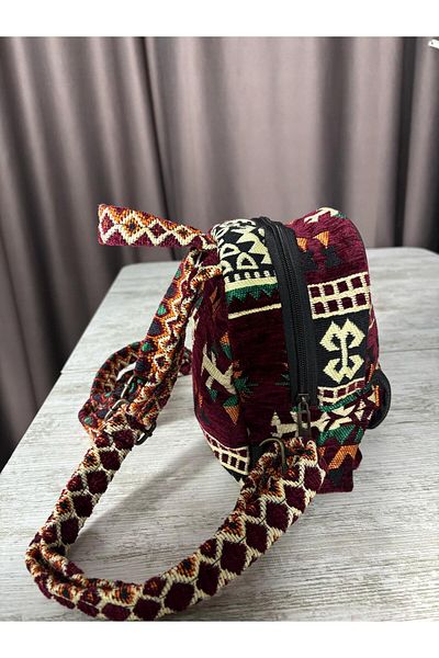 Sobe Hediyelik Mini rucsac autentic Kilim Woven