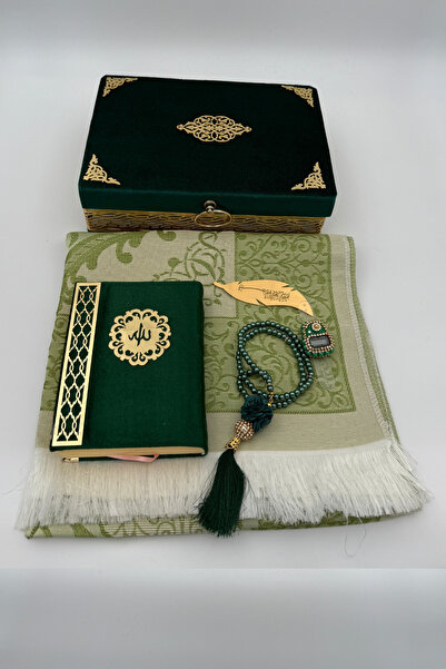 Uğurlu Hac Set de genți cadou din catifea cu accesorii din fier