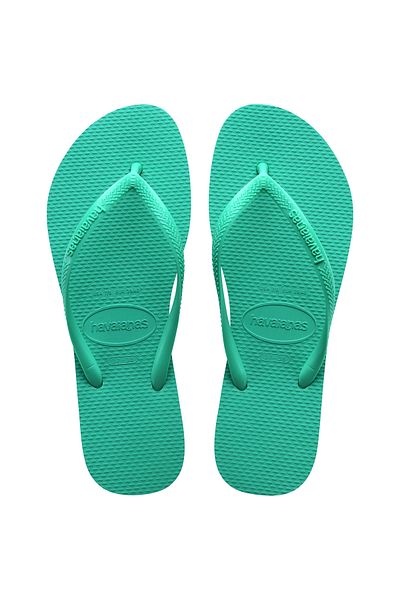Havaianas Γυναικείες λεπτές μεταλλικές εικονικές πράσινες σαγιονάρες