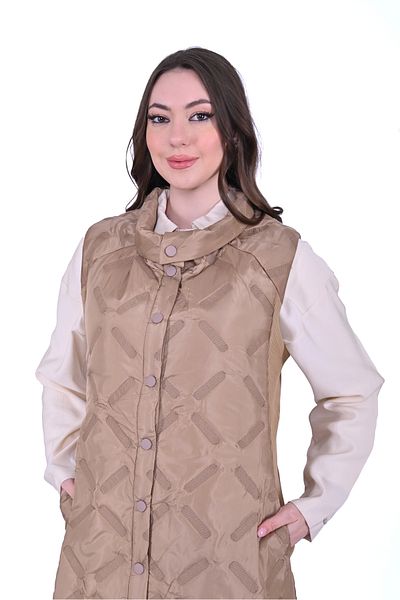 Invee INVEE 6916 - سترة مبطنة باللون الجملي