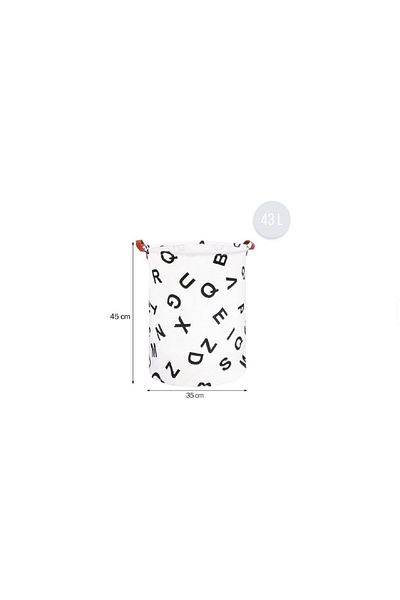 waya Foldable Basket For Toys, Laundry, Cotton Canvas, Waterproof, WAYA, 35x42 cm, Cotton, 43 l