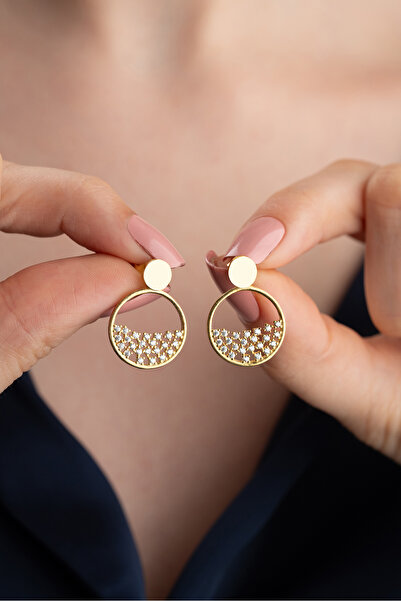 Silvano Jewelry 925 Ayar Gümüş Trend Model Küpe